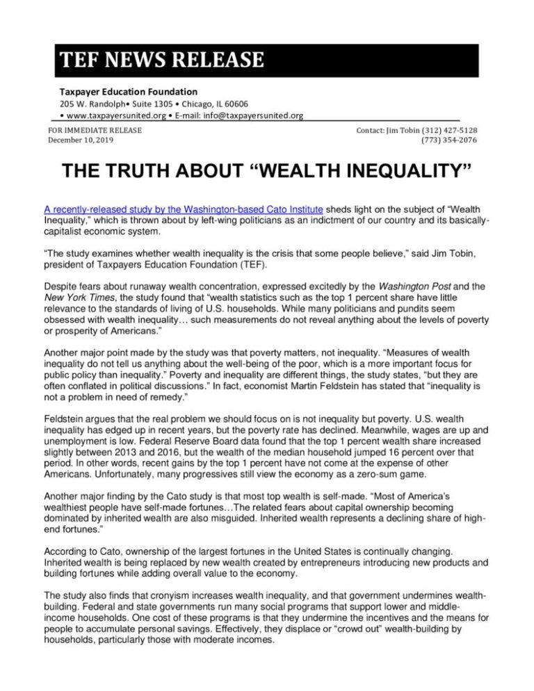 essay on wealth inequality